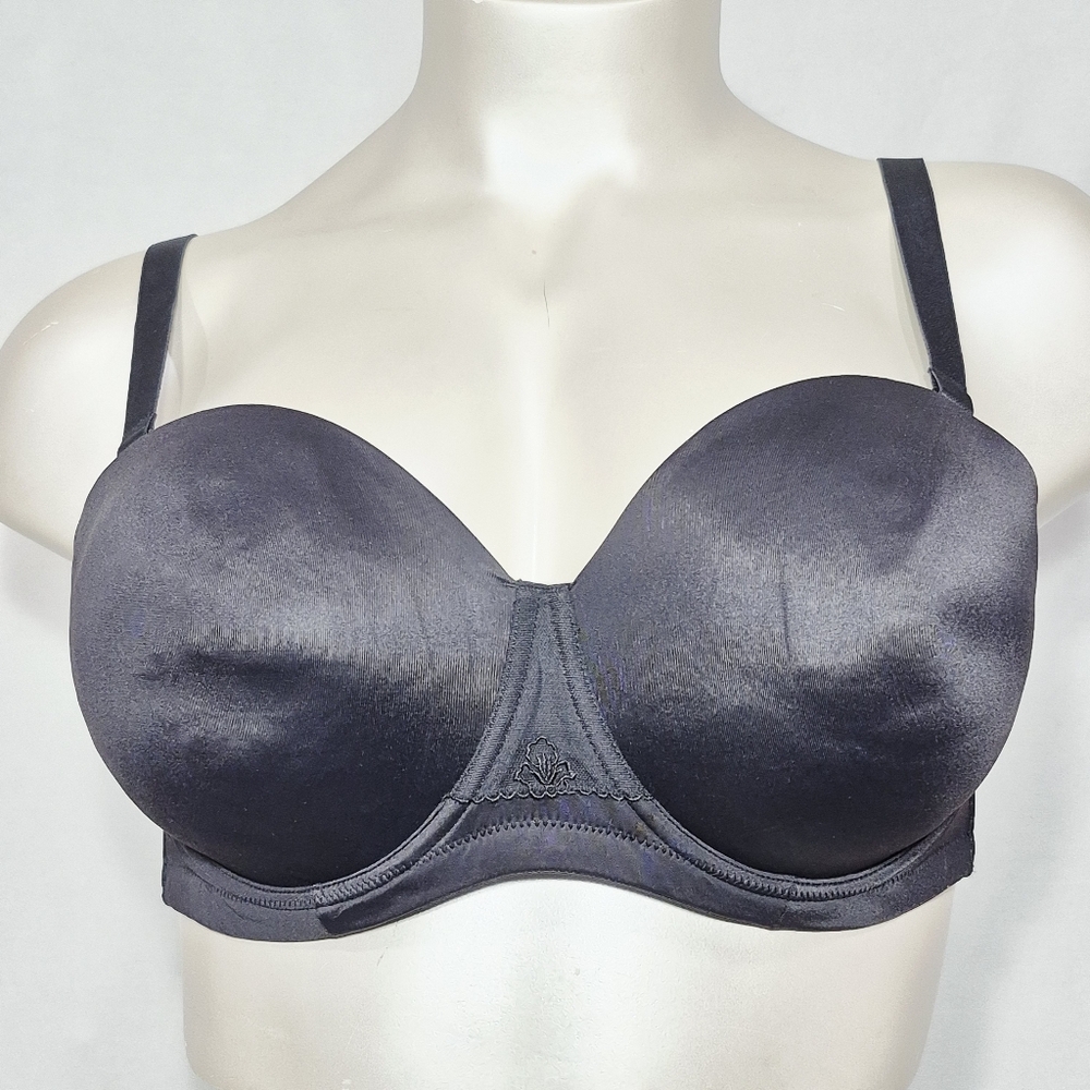 44C Wingslove Full Figure Strapless Underwire‎ Multiway Bra Black NWT